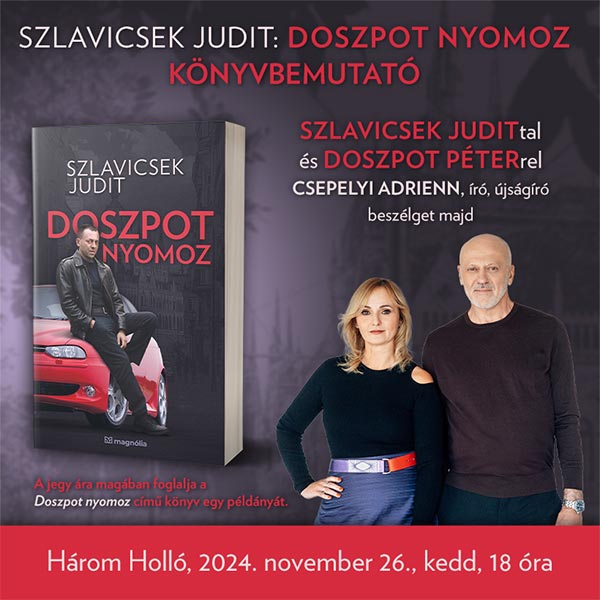 Szlavicsek Judit „Doszpot nyomoz” könyvbemutató